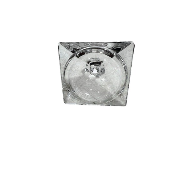 Kristalcolor Crystal Trinket Box Clear Cut Glass Deco Jewelry Keepsake Italy - Picture 6 of 13